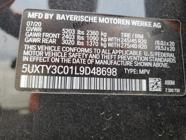  BMW X3 2020 Вугільний
