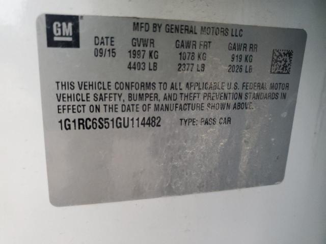 VIN 1G1RC6S51GU114482 2016 Chevrolet Volt, LT no.12