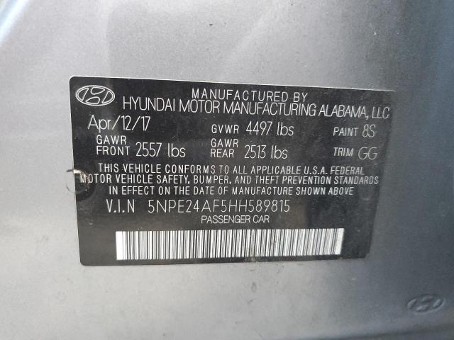 2017 Hyundai Sonata Se VIN: 5NPE24AF5HH589815 Lot: 48102114