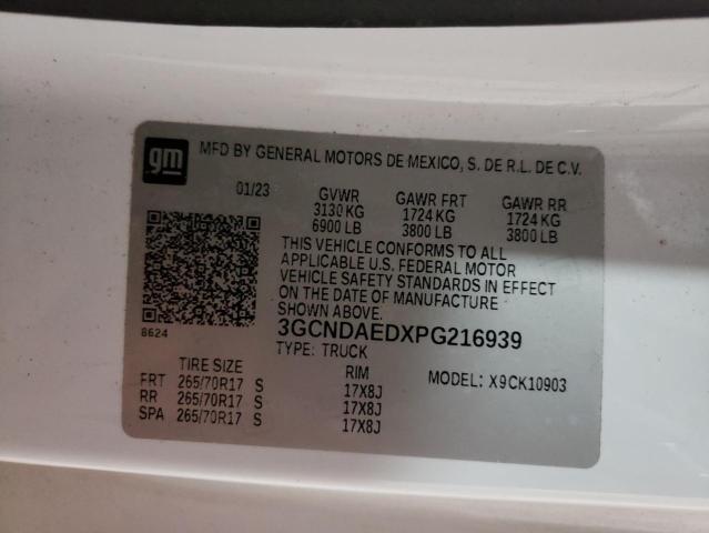 2023 CHEVROLET SILVERADO - 3GCNDAEDXPG216939
