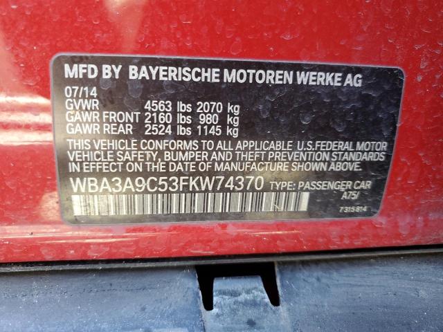 2015 BMW 335 I WBA3A9C53FKW74370
