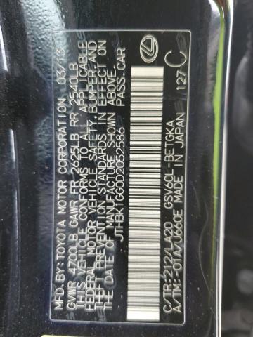 2013 Lexus Es 350 VIN: JTHBK1GG0D2052586 Lot: 45408004