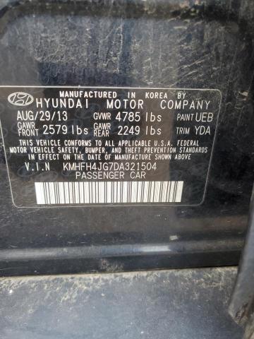 2013 Hyundai Azera Gls VIN: KMHFH4JG7DA321504 Lot: 47900474