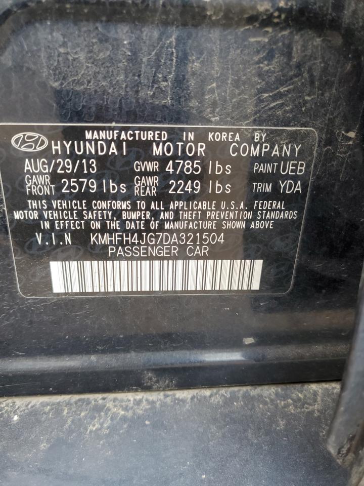 KMHFH4JG7DA321504 2013 Hyundai Azera Gls