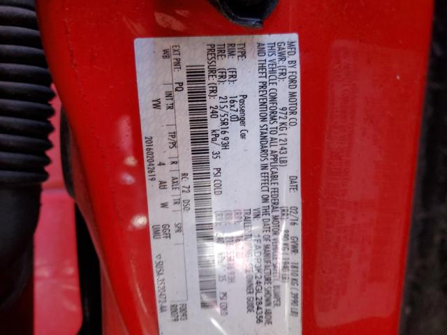 2016 Ford Focus Se VIN: 1FADP3K24GL284356 Lot: 47249364