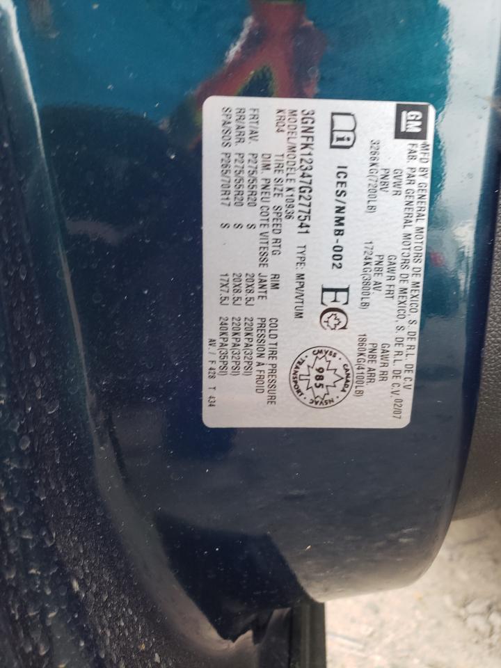 3GNFK12347G277541 2007 Chevrolet Avalanche K1500