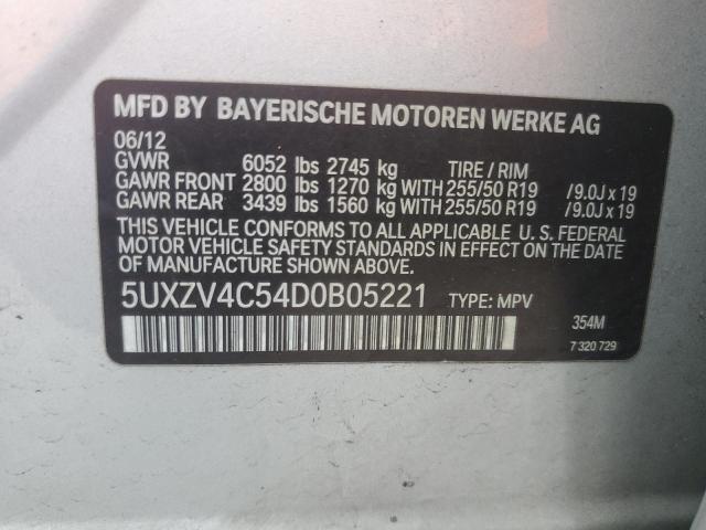 VIN 5UXZV4C54D0B05221 2013 BMW X5, Xdrive35I no.13