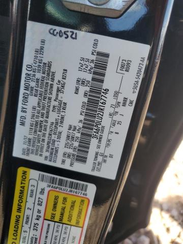 VIN 3FA6P0LU2JR167746 2018 Ford Fusion, Se Hybrid no.12