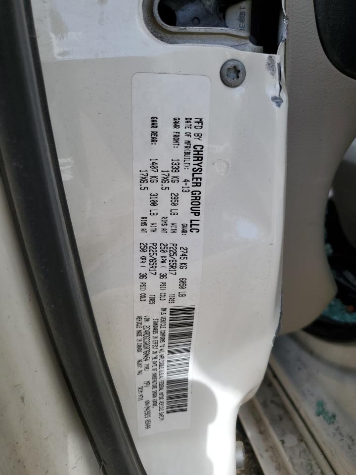 2C4RDGCG0DR760454 2013 Dodge Grand Caravan Sxt