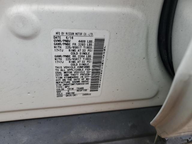 2016 NISSAN ROGUE S - JN8AT2MT7GW009186
