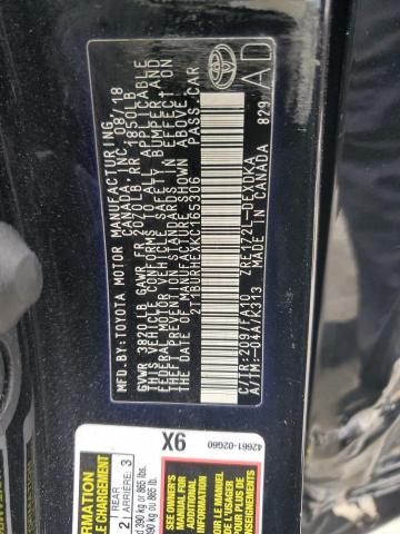 2019 TOYOTA COROLLA L - 2T1BURHEXKC165306