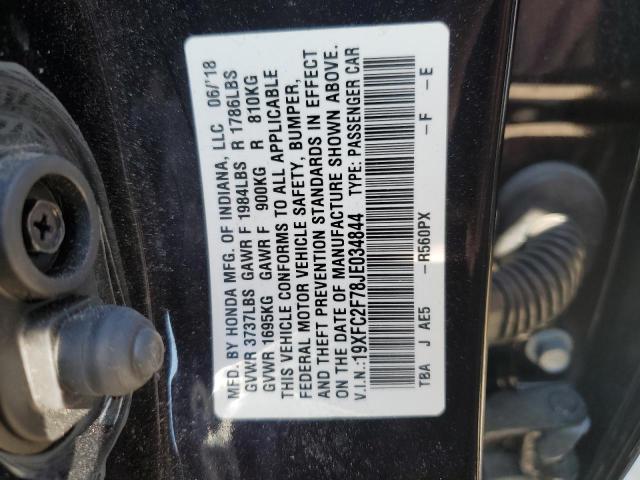 2018 HONDA CIVIC EX - 19XFC2F78JE034844