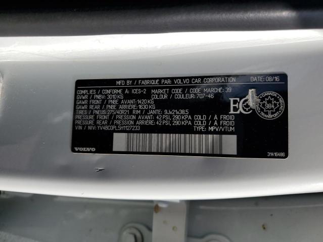 2017 VOLVO XC90 T8 - YV4BC0PL5H1127233