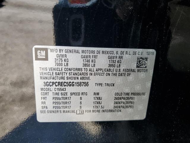 2016 CHEVROLET SILVERADO2 - 3GCPCREC5GG158756