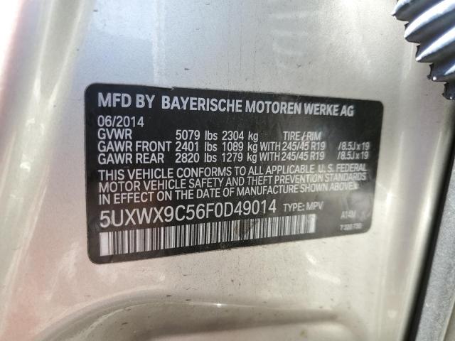  BMW X3 2015 Серебристый