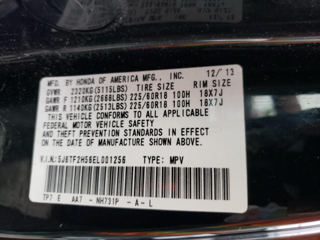 2014 Honda Crosstour Exl VIN: 5J6TF2H56EL001256 Lot: 47721284