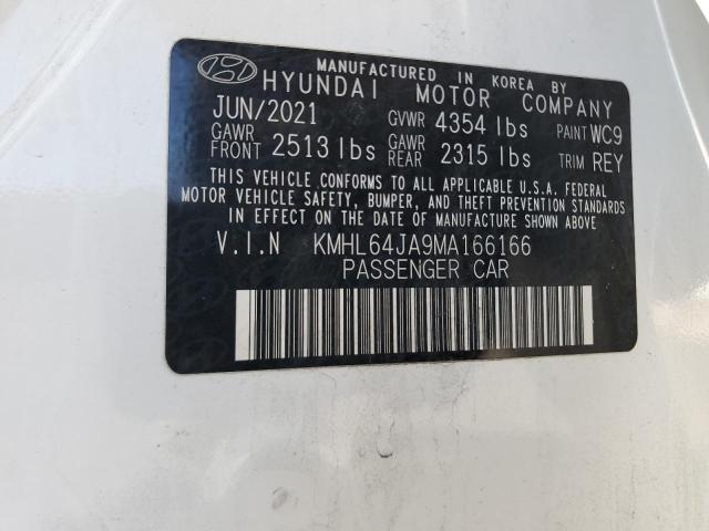 2021 HYUNDAI SONATA SEL - KMHL64JA9MA166166