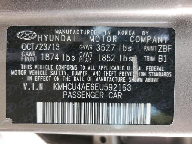 KMHCU4AE6EU592163 | 2014 Hyundai accent gls