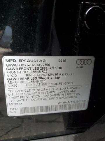 VIN WA1B4AFY1L2023175 2020 AUDI SQ5 no.12