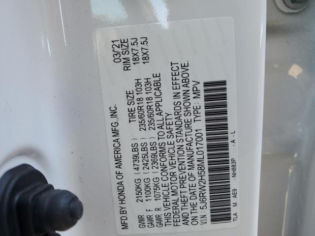 2021 HONDA CR-V EX - 5J6RW2H58ML017001