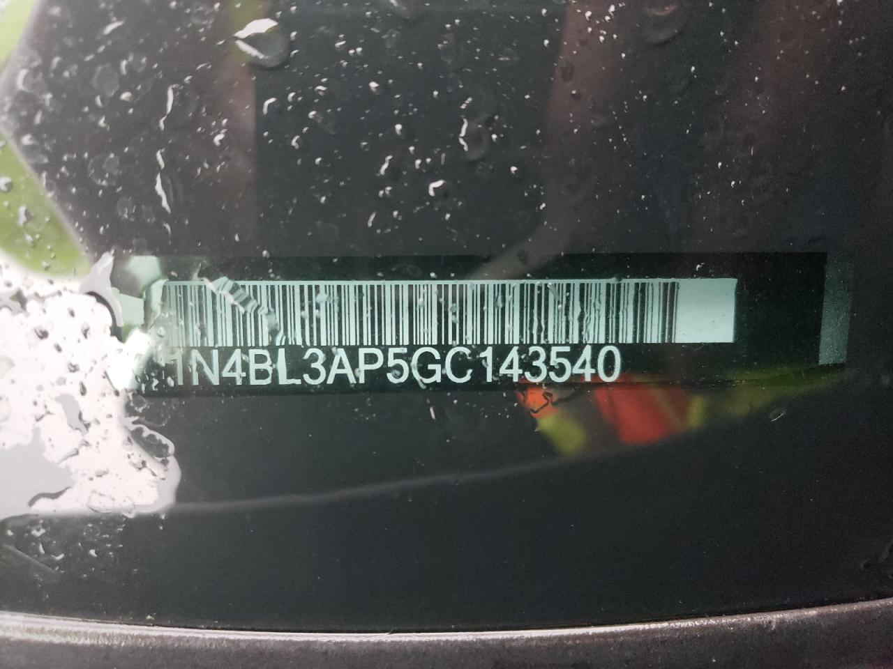1N4BL3AP5GC143540 NISSAN ALTIMA 2016
