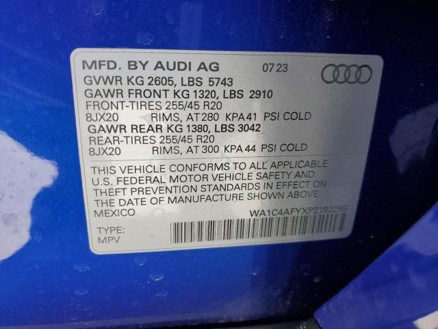 2023 AUDI SQ5 PRESTI WA1C4AFYXP2193299