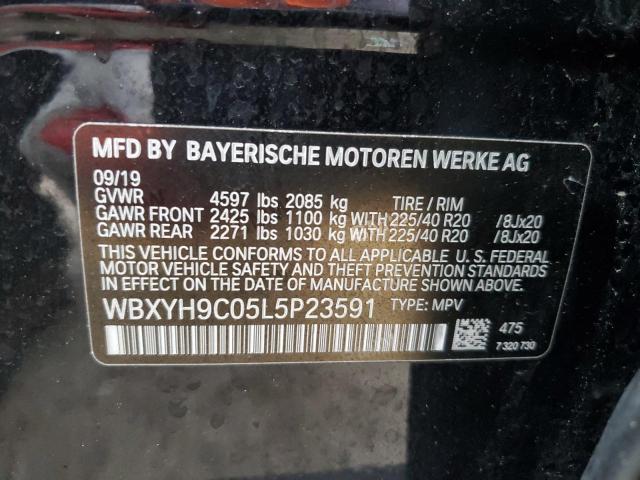 VIN WBXYH9C05L5P23591 2020 BMW X2, Sdrive28I no.13