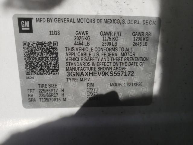 3GNAXHEV9KS557172 2019 CHEVROLET EQUINOX - Image 12