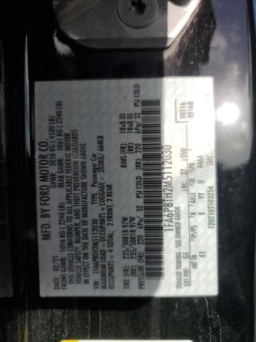 2021 Ford Mustang VIN: 1FA6P8TH2M5112030 Lot: 43863264