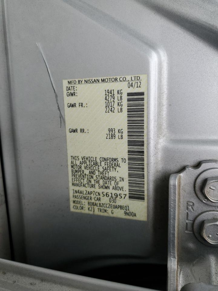 1N4AL2AP7CN561957 2012 Nissan Altima Base