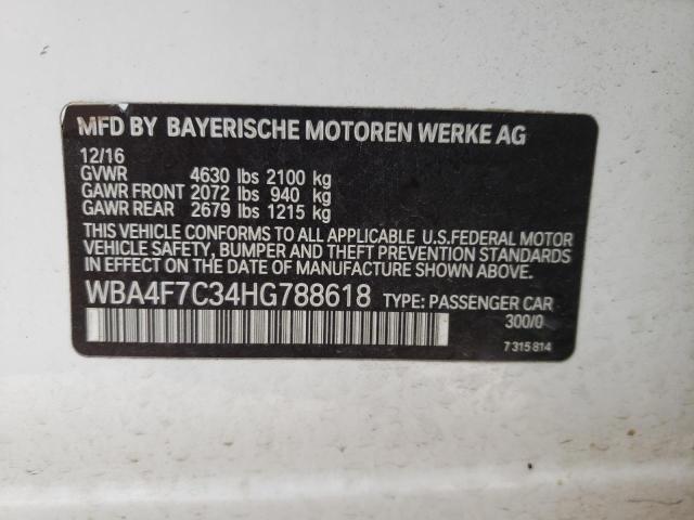 VIN WBA4F7C34HG788618 2017 BMW 4 Series, 430I Gran ... no.12