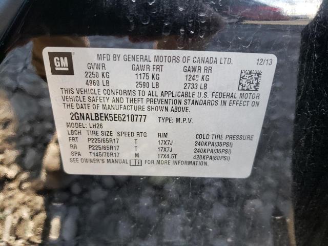 2014 Chevrolet Equinox Lt VIN: 2GNALBEK5E6210777 Lot: 48403014