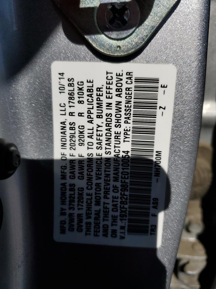 19XFB2F98FE010054 2015 Honda Civic Exl