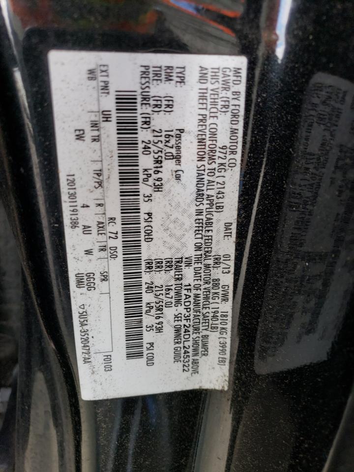 1FADP3F24DL245322 2013 Ford Focus Se