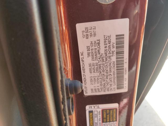 2019 HONDA CR-V EXL - 5J6RW2H85KL034264