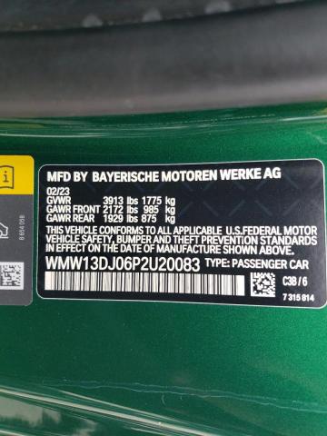 2023 MINI COOPER SE - WMW13DJ06P2U20083