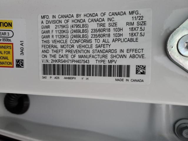 2023 HONDA CR-V EXL - 2HKRS4H71PH407543