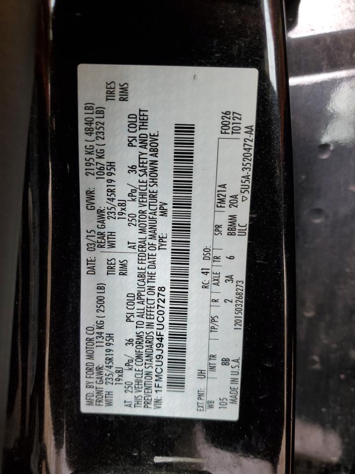 1FMCU9J94FUC07278 2015 Ford Escape Titanium