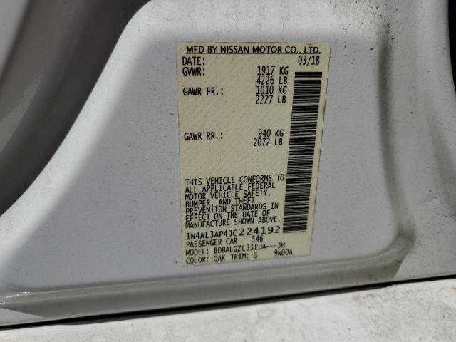 2018 NISSAN ALTIMA 2.5 - 1N4AL3AP4JC224192
