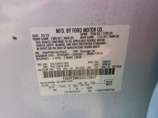 2018 FORD TAURUS POL - 1FAHP2MKXJG123647