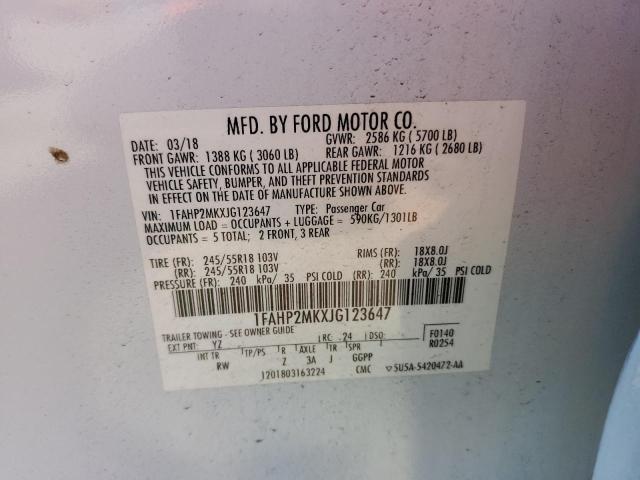 2018 FORD TAURUS POL 1FAHP2MKXJG123647