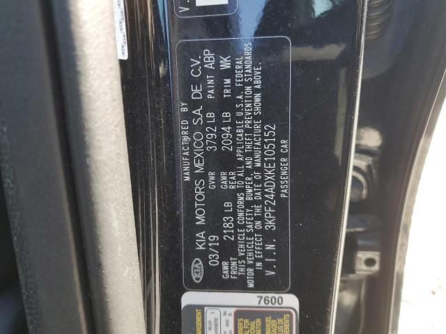 2019 KIA FORTE FE - 3KPF24ADXKE105152