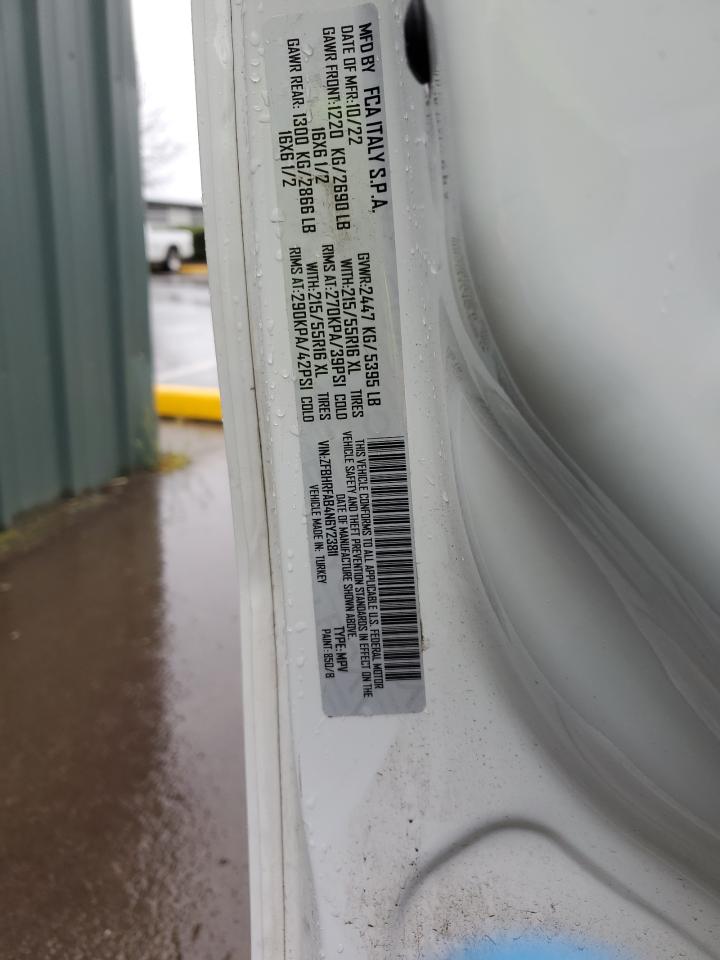 ZFBHRFAB4N6Y23811 2022 Ram Promaster City Tradesman