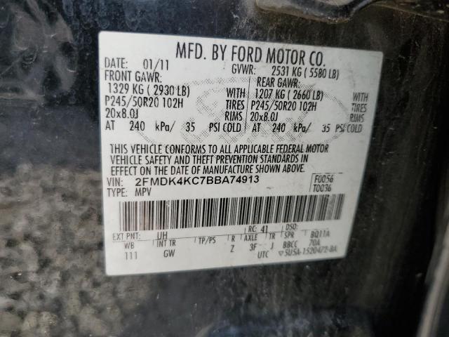 2FMDK4KC7BBA74913 2011 Ford Edge Limited