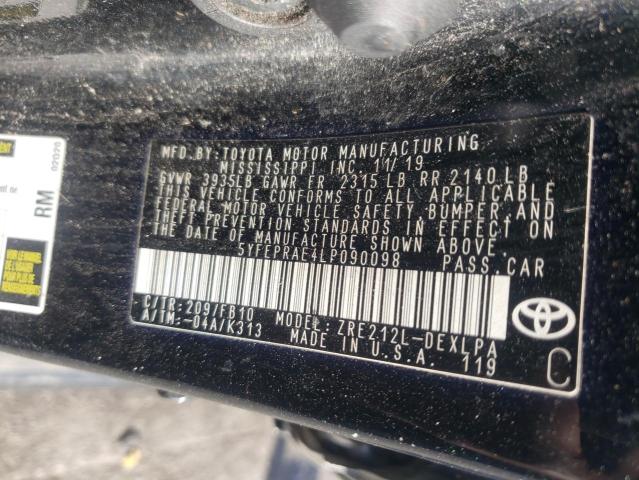 2020 TOYOTA COROLLA LE - 5YFEPRAE4LP090098