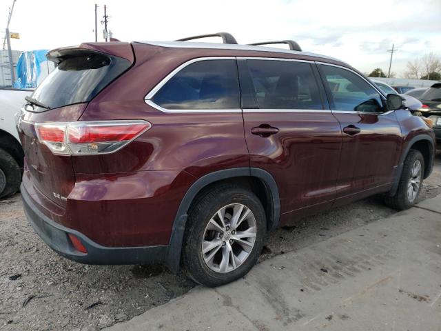 VIN 5TDJKRFH2FS213344 2015 Toyota Highlander, Xle no.3