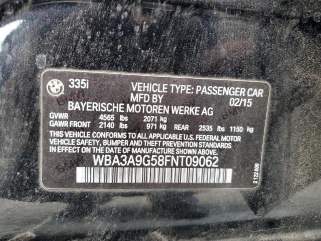 2015 BMW 335 I - WBA3A9G58FNT09062