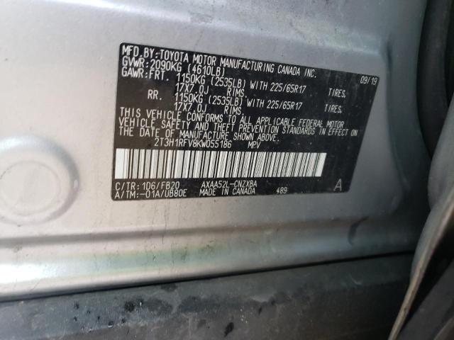 2019 TOYOTA RAV4 LE - 2T3H1RFV8KW055186