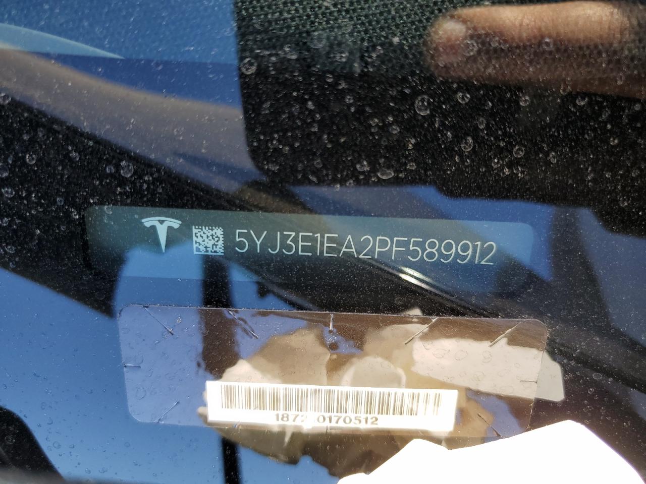 5YJ3E1EA2PF589912 2023 Tesla Model 3