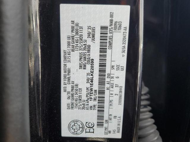 2020 FORD F150 SUPER - 1FTEW1E46LKE20599